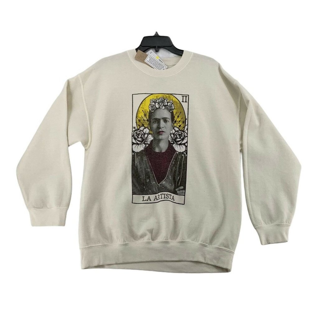 True Vintage Los Angeles Sweatshirt Tarot Card Graphic Print Womens Medium